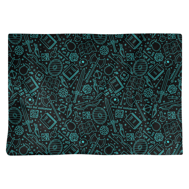 Napperon en coton 18 po Classic RPG, Bleu sarcelle