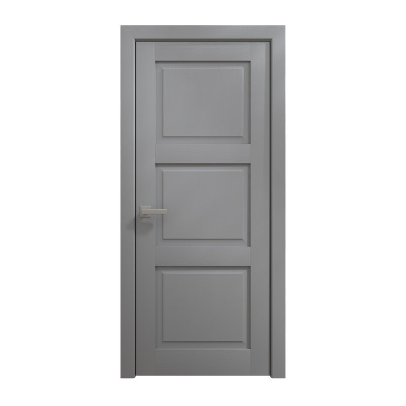 Porte intérieure intérieure | Ego 5010 | Poignée simple à panneau régulier | Portes de salle de bain modernes, 28 po x 96 po