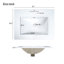 Meuble-lavabo de salle de bain 24 po avec lavabo en céramique - peu encombrant, sophistiqué 24 po, pratique-121098879
