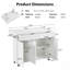 Îlot de cuisine polyvalent avec abattant, chariot de rangement, étagère à épices, porte-serviettes et tablettes réglables pour les cuisines et les salles à manger modernes-1211297104