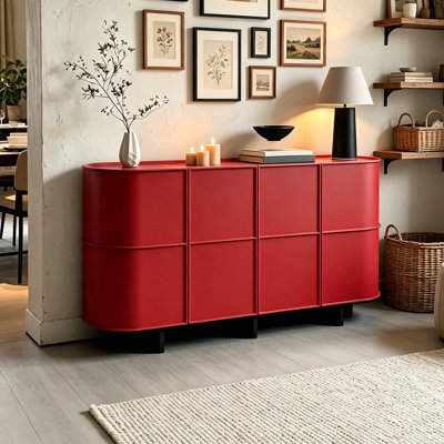 Italian-style minimalist wooden sideboard