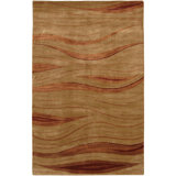 Aadi Abstract Hand-Knotted Brown/Tan Area Rug