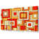 Psychedelic Orange Canvas 3 Panel Set