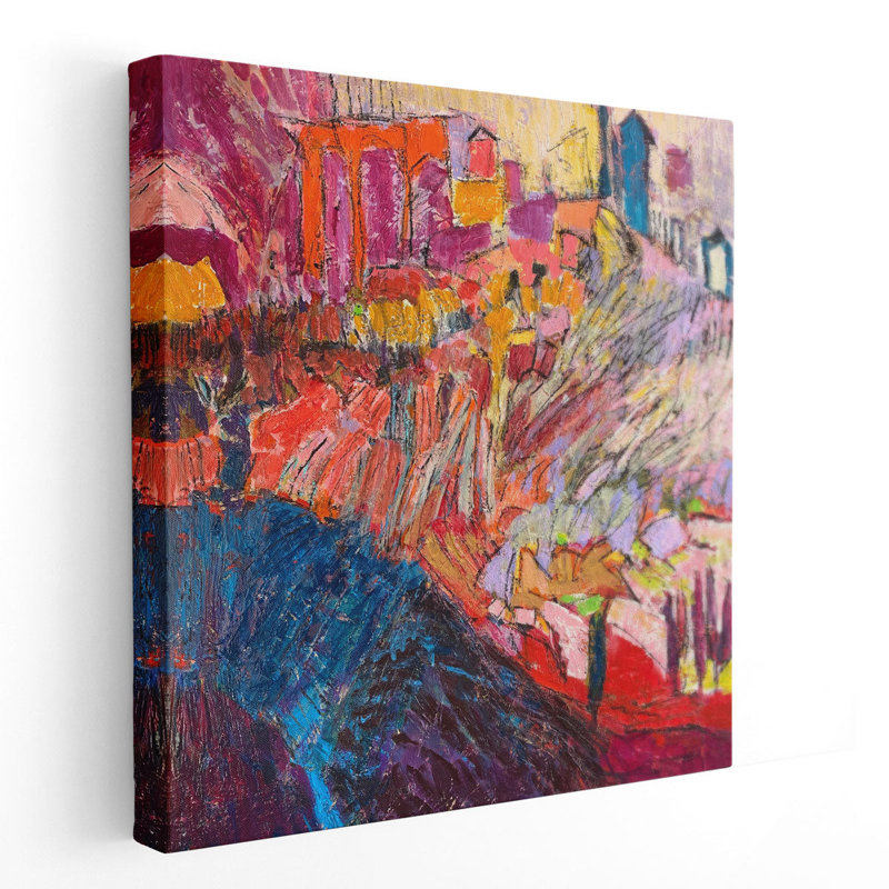 Splendid Garden III - reproduction d'art sur toile, H 12 po x l 12 po