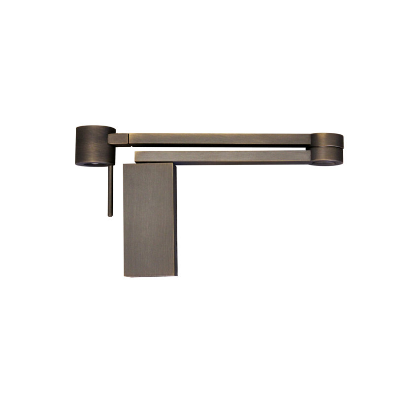 Manhattan 1-Light Swing Arm Sconce, No, Satin Bronze