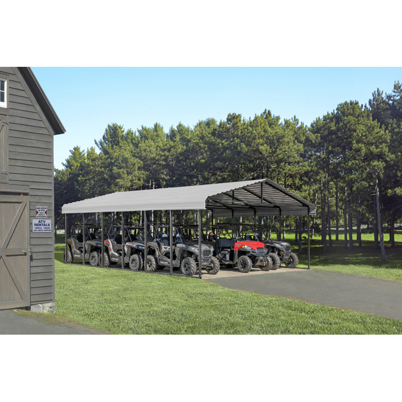 Galvanized Steel Carport, 20X29X9