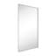Miroir de salle de bain chromé avec coins carrés, miroir rectangulaire en acier inoxydable 36 po x 24 po-729190128-729190143