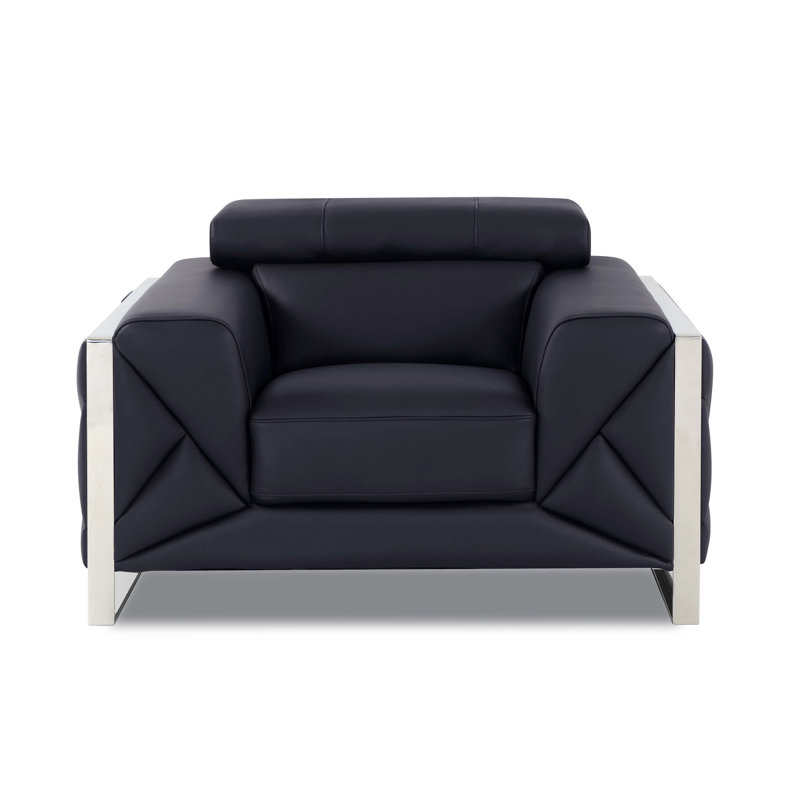 Fauteuil en cuir italien Global United