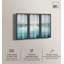 Ensemble de 3 impressions sous verre « Rive brumeuse » par Art Remedy, cadre noir, 20 x 48 pouces.-1056011089