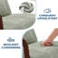 Chaise d'appoint en velours côtelé avec pieds en bois-130523656