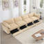 Très grand canapé pour 4 personnes à assise large et profonde, canapé 4 places avec tiroir de rangement sous chaque siège, canapé surdimensionné à 4 places, chenille -1065019663