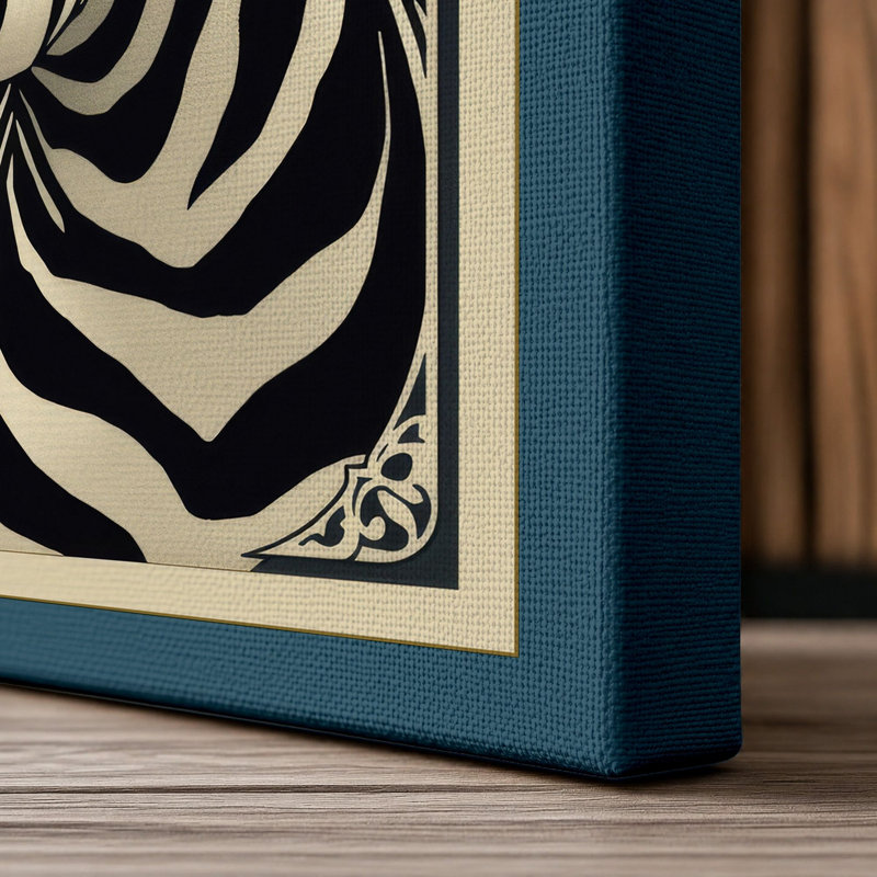 Print, 24x16 - 61.0 x 40.6 cm, Teal Border