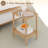 Small End Table, Couch Side Table With 2-Tier Storage Shelf, Wood Coffee Table For Bedroom, Living Room, Small Spaces(Rustic Walnut)