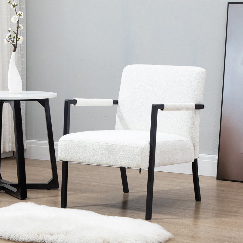 Lernig 59.5cm Wide Armchair, White