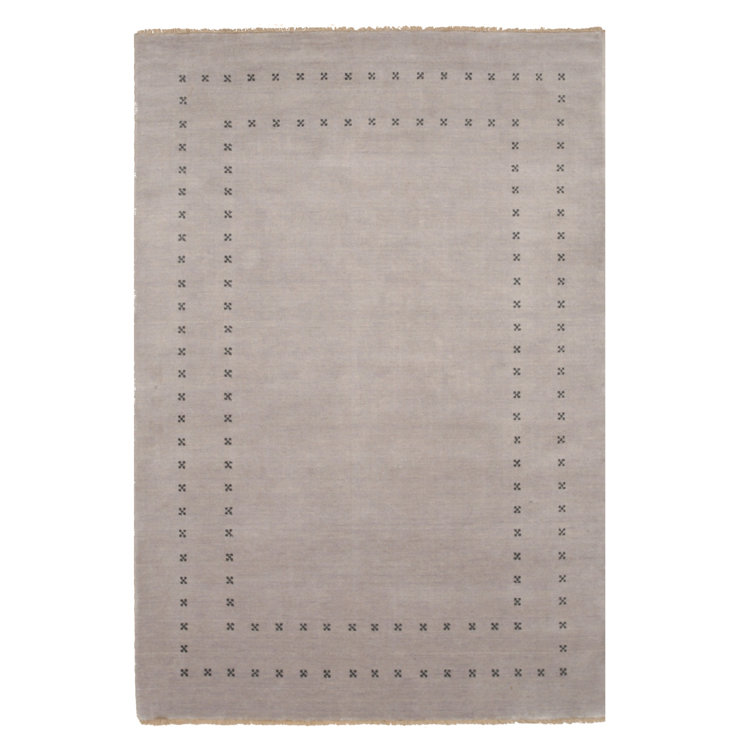 Northome Silver Handmade Wool Rug