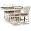 Bolanburg Counter Height Dining Table and 4 Barstools with Display Cabinet
