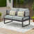 Grey Frame/Light Aqua Olefin Cushion selected