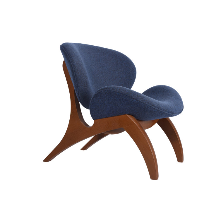 Newridge Home Goods Navy Mini Upholstered Accent Chair