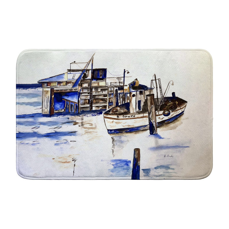 Tapis de bain Fishing Boat II, L 36 po x l 24 po
