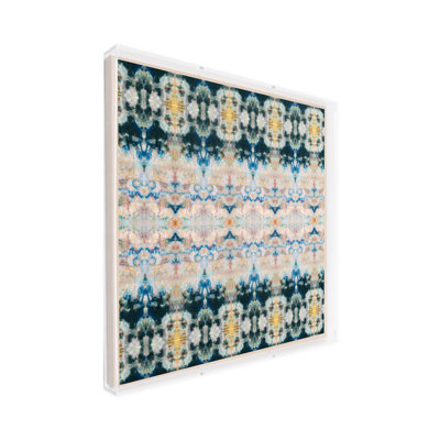Double Time Framed Scarf By Lori Johnson In 36X36x2 Shadowbox