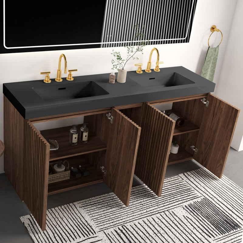 Meuble-lavabo double 72 po Modern