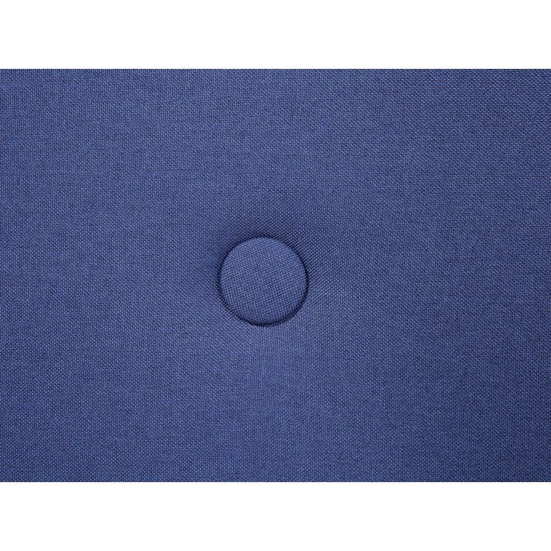 Upholstered Bed, 140 x 200cm, Dark Blue