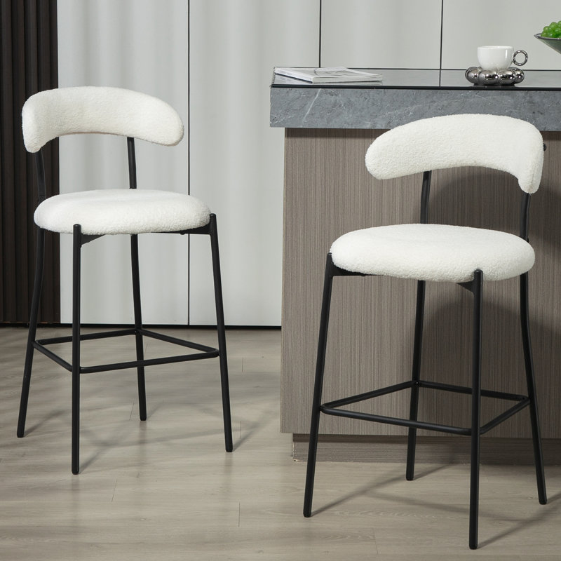 Tabourets de bar 26 po, Blanc