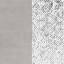 Canapé Dolby gris et chrome avec capitonnage