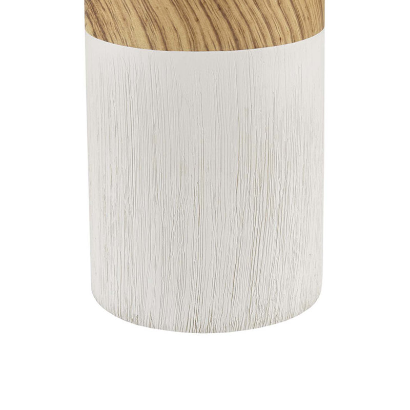 Textured Table Lamp, White/Natural, Beige