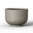 13.5"W x 7.5" H Medium Warm Gray Concrete Planter / Pot Lightweight Planter Bowl with Drainage Holes-1007979570-1007979726