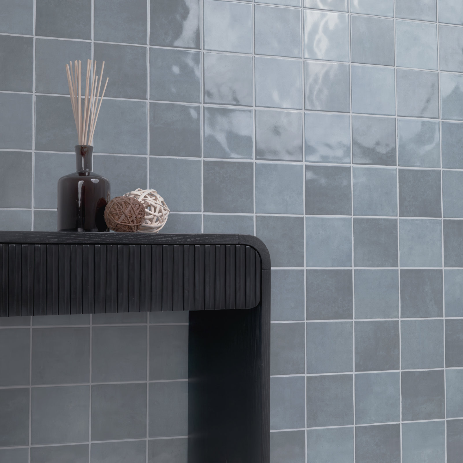 Renzo Ceramic Wall Tile, Denim