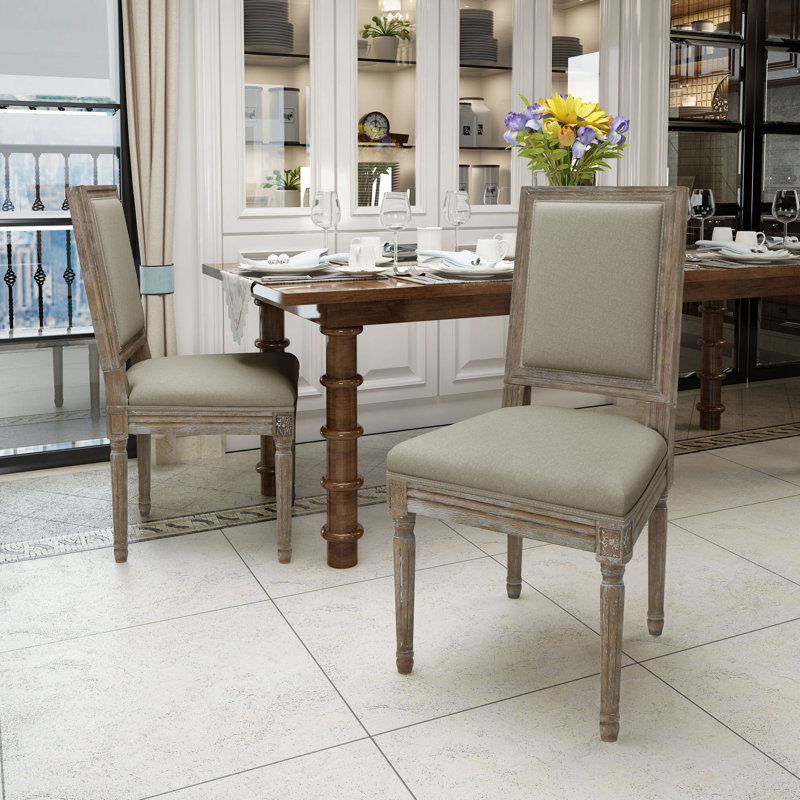 Élégantes chaises en tissu de confort de style classique