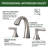 Topcraft  2 Handle Stainless Steel Bathroom Sink Faucet With Pop-Up Drainer-115607279