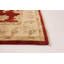 Tapis de bois one-of-kind à la main noué la 2010 ushak rouge 4 pi x 5 pi 10 po Resch