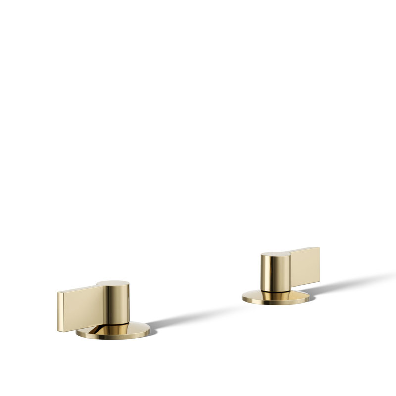 Components Bathroom Sink Handles With Lever Design, Vibrant French Gold
