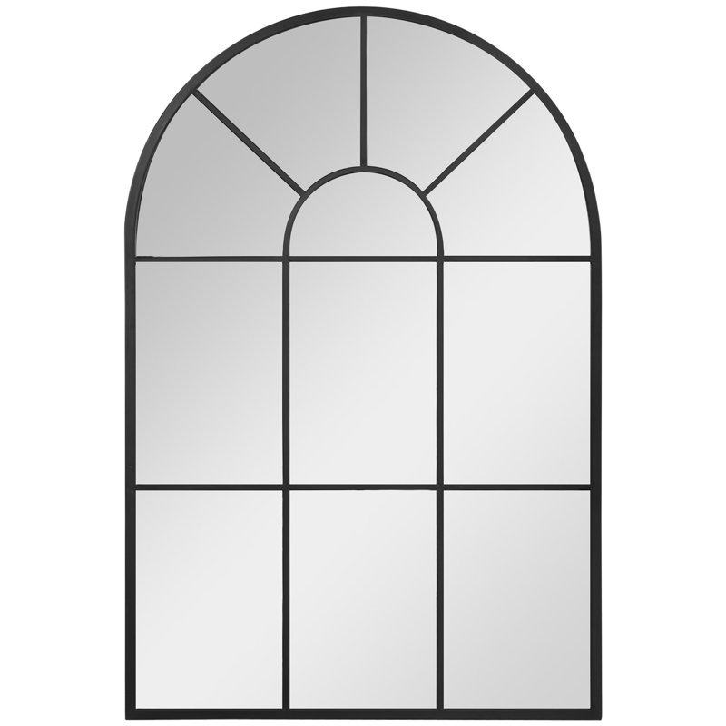 Metal Arch Mirror with Hooks