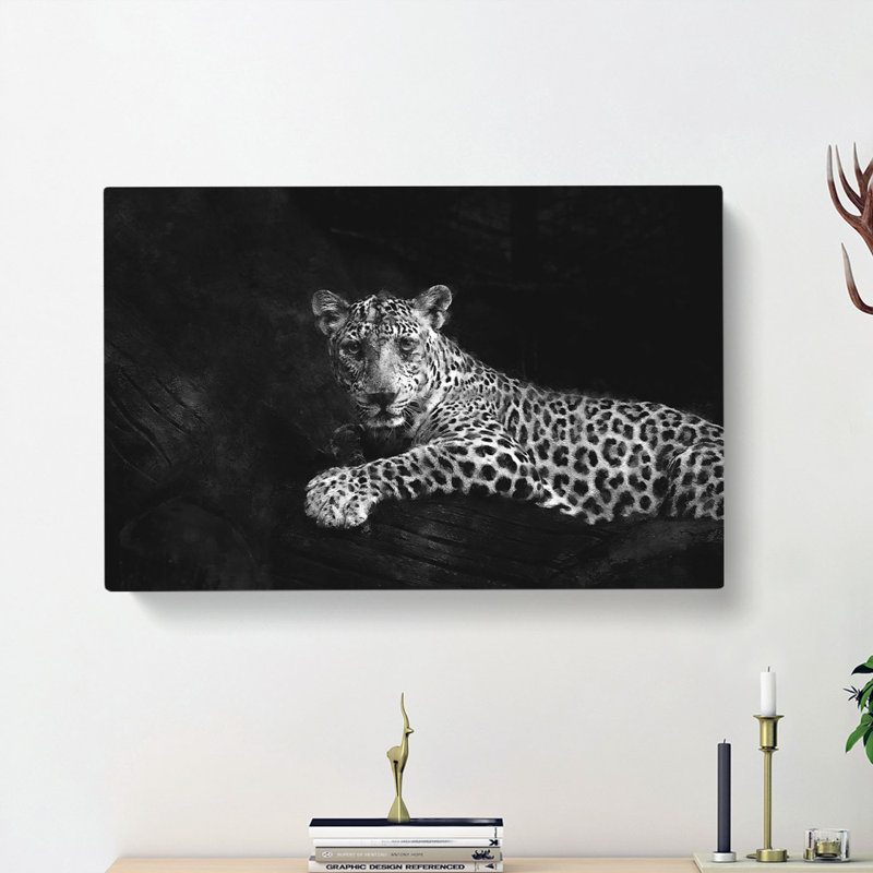 Leopard - Wrapped Canvas, 40cm H x 60cm W x 3cm D
