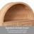 Aesthetic Arched Over-the-toilet Storage Cabinet, 71" Extra Tall Bathroom Organizer With 3-level Adjustable Shelf And 0.6" Thick Solid Frame, Natural Wood
