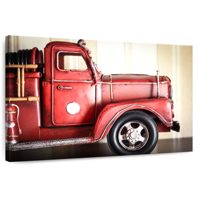 Mehar Miniature Fire Truck, 30" H x 45" W