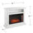 Ceonna 45.5'' W Light Gray Electric Fireplace with 4700 BTU
