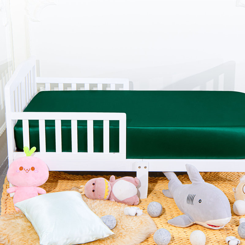 Draps de luxe en satin de soie pour lit de bébé - Paquet de 2 pleine grandeur avec finition lisse pour lits de bébé standard et matelas pour tout-petits?
