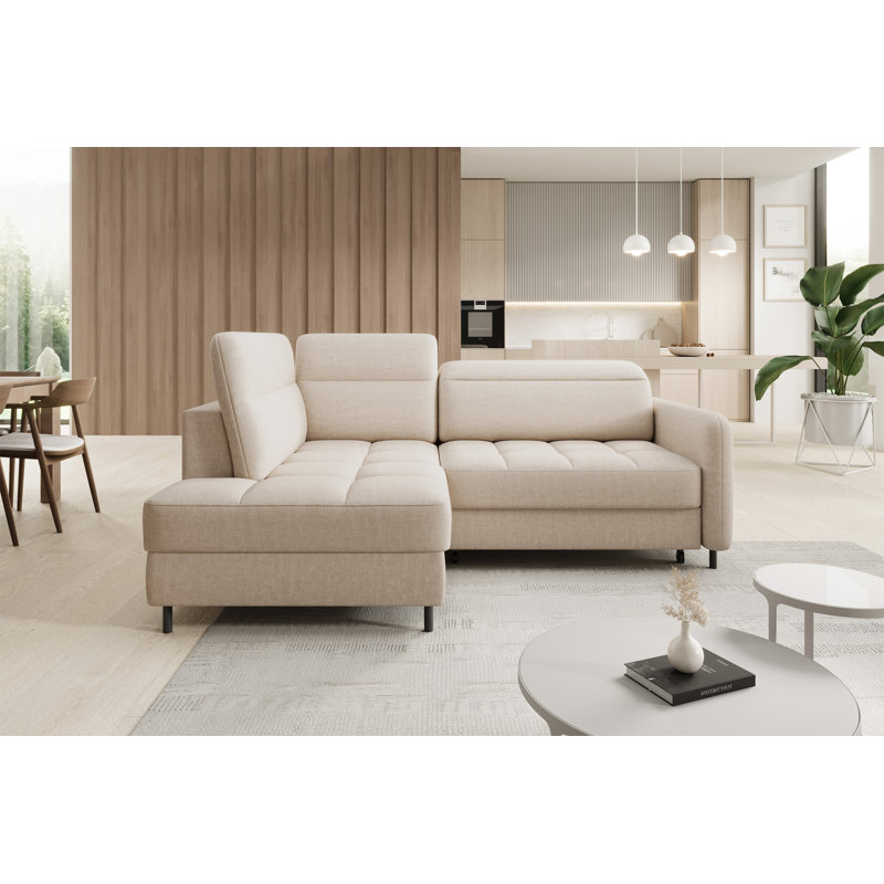 Bopha 3 Seater Sofa Bed,  Left Hand Facing, Light Beige