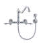 Whitehaus Wall Mount Faucet with Long Traditional Swivel Spout and Solid Brass Side Spray-1136461469-1164385462