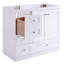 [Cabinet seulement] Meuble-lavabo blanc de 36 po (lavabo non inclus)-833377237-833377238