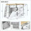 Buffet de rangement multifonctionnel, rangement pour poubelle, armoire à porte coulissante et support à épices à 3 niveaux, îlot de cuisine pour la cuisine, la salle à manger-41380445