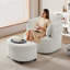 Chaise pivotante à 360 ° avec repose-pieds-1795087430