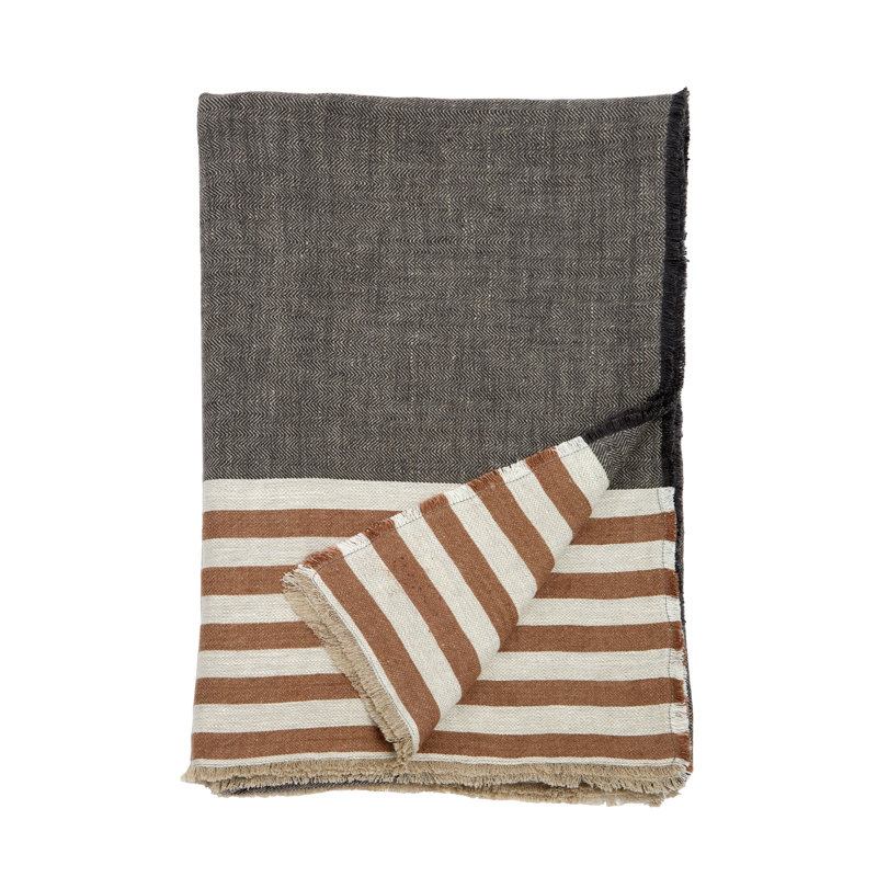 Benny Handwoven Linen Oversized Throw