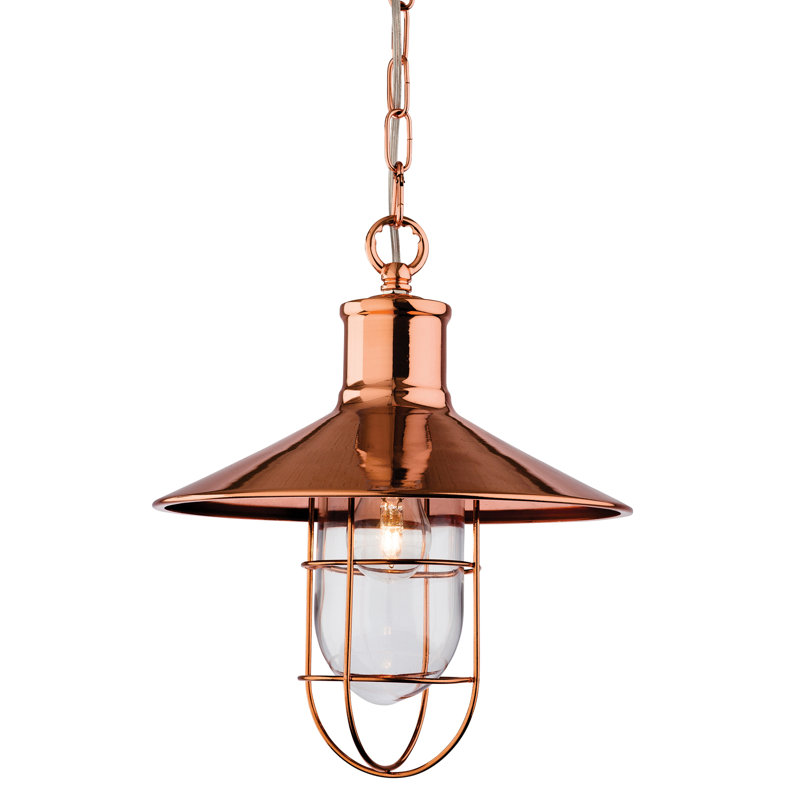 Crescent 1 - Light Cone Pendant, Copper
