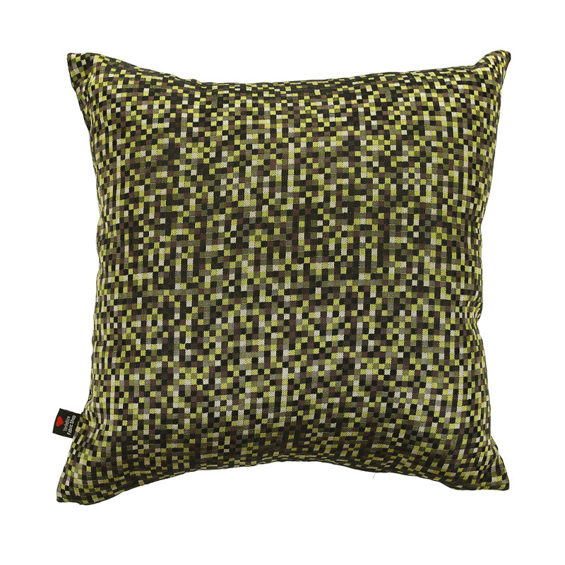 Alvaro Polka Dots Square Cushion, 55 x 55cm, Green