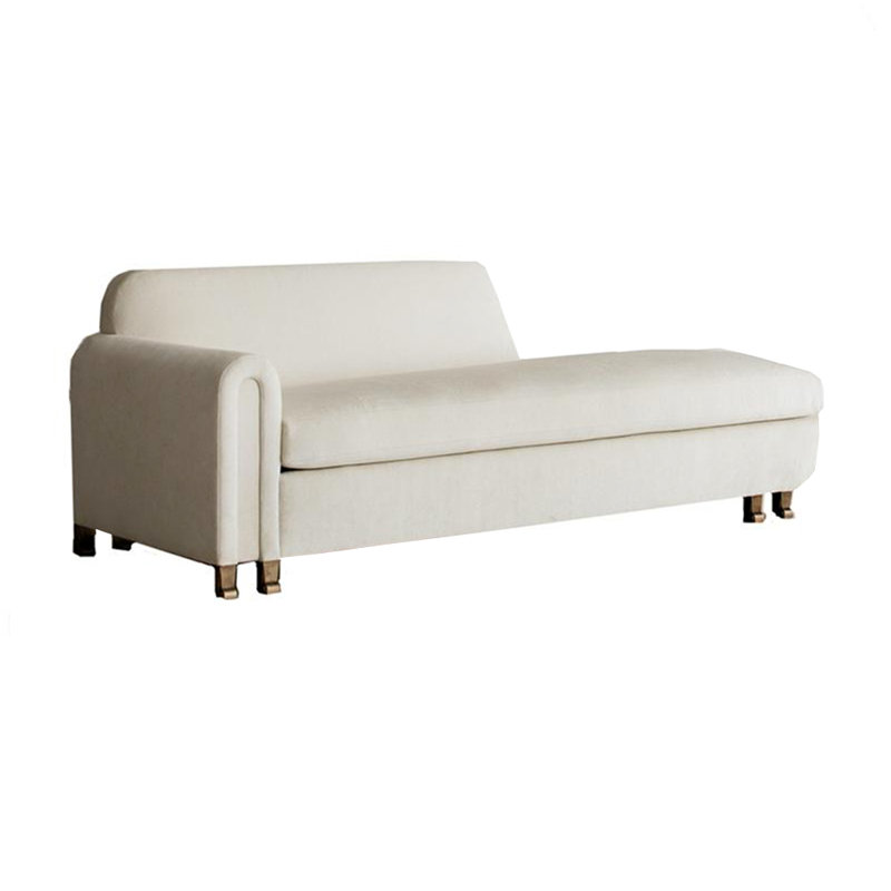 Chaise longue rembourrée Lezlie, Accoudoir à gauche (vu de face)